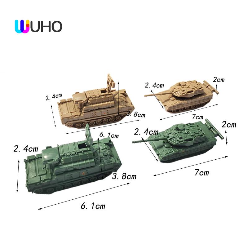 4 Mô Hình Xe Tăng mini Tự Lắp Ráp Tỉ Lệ 1: 144