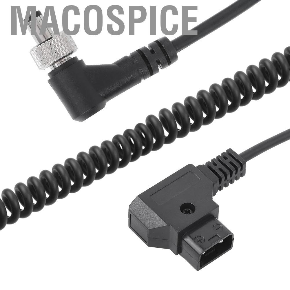 Macospice D‑TAP Plug To DC Port  Supply Cable Plastic Black Spring Power Wire