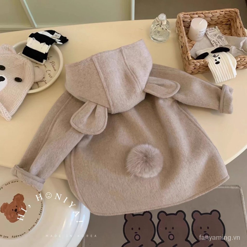 Áo Khoác Len Ba Chiều Dễ Thương Thời Trang Thu Đông Hàn Quốc 2023 me7d