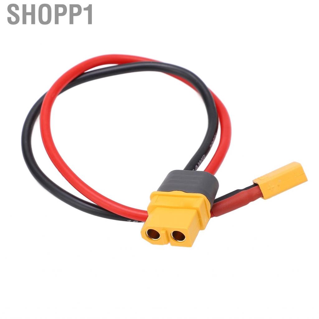Shopp1 XT60 Female To XT30 Male Adapter Cable  23.5cm Plug Connector for RC Car