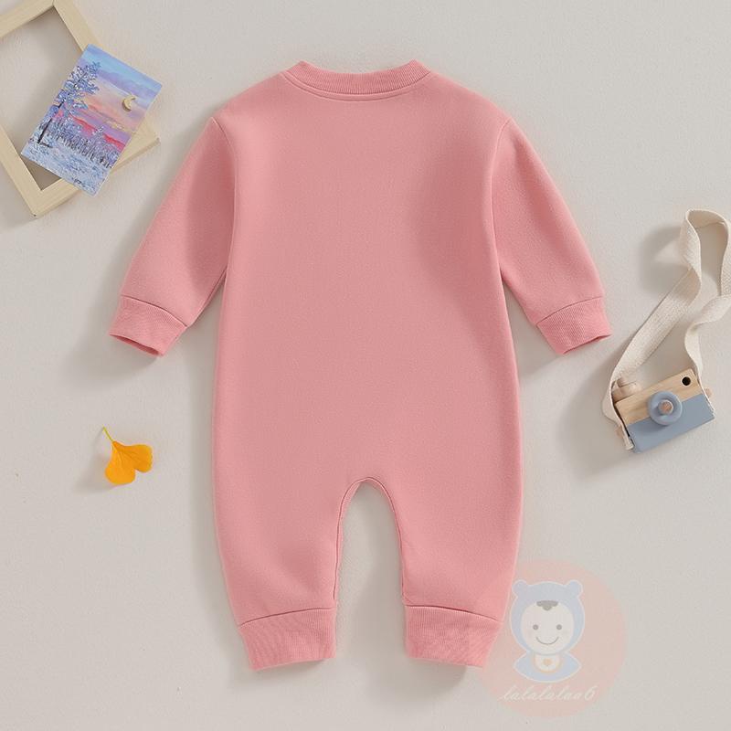 Bộ Áo Liền Quần Dài Tay Bằng Lông Cừu Màu Trơn Cho Bé laa6-toddler