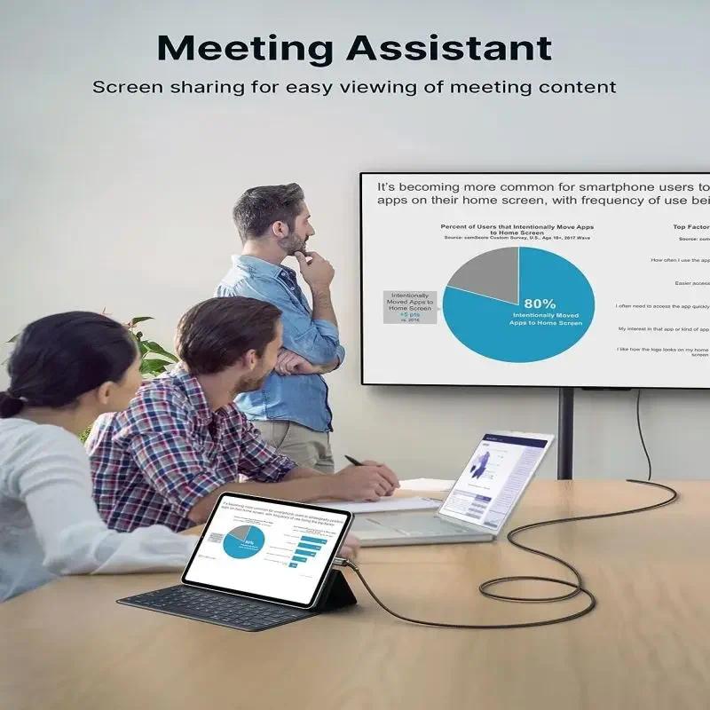 Dây Cáp Chuyển Đổi 1.8m usb c Sang hdmi 2.1 3 4 Sang 8k @ 60hz 4k @ 120hz Cho macbook huawei mate30