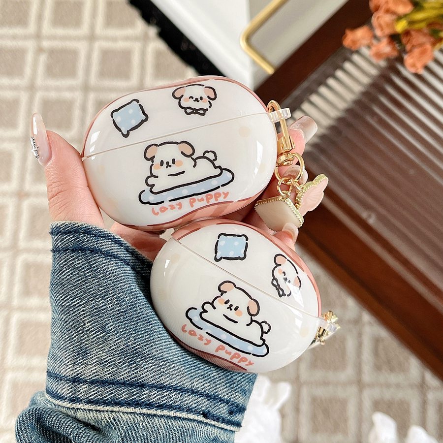Hoạt Hình Vỏ Bảo Vệ Hộp Sạc Tai Nghe huawei freebuds se2 se 2 Bằng Silicon Hình Chú Chó Dễ Thương Kèm Móc Khóa Tiện Dụng