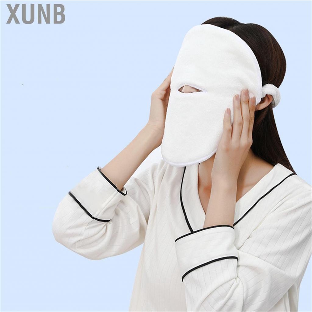 Xunb Hot Compress Facial Steam Towel Home Beauty Salon Reusable Moisturizing Skin Care Face