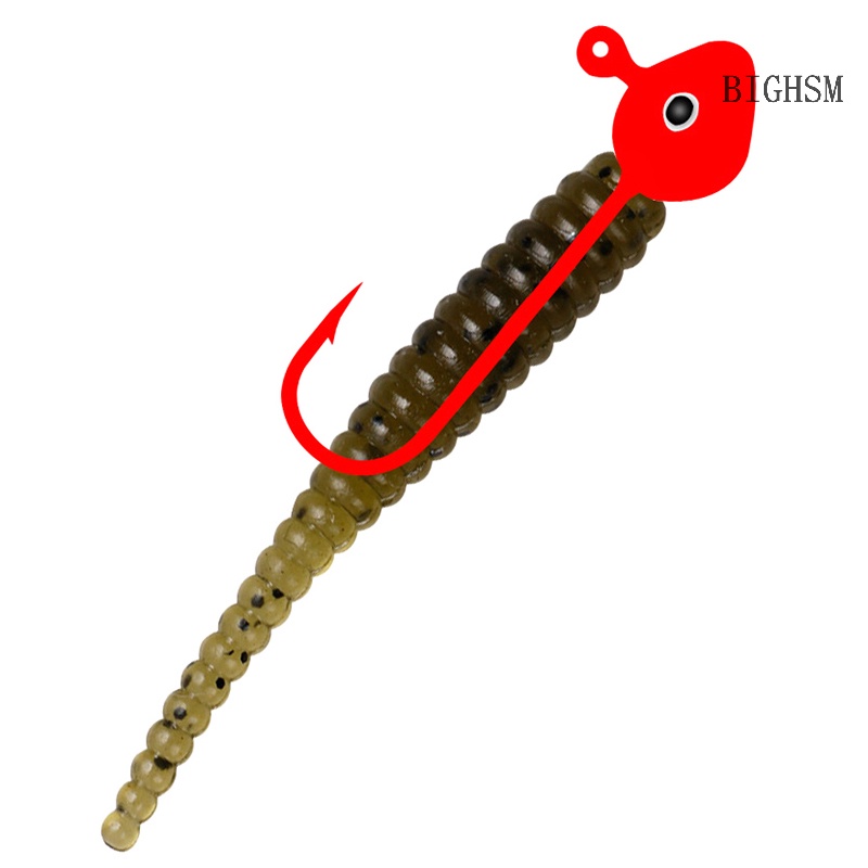 Bighsm Set 10 Mồi Giả Nhử Cá Mềm 35mm 0.3g Chất Lượng Cao Tiện Dụng