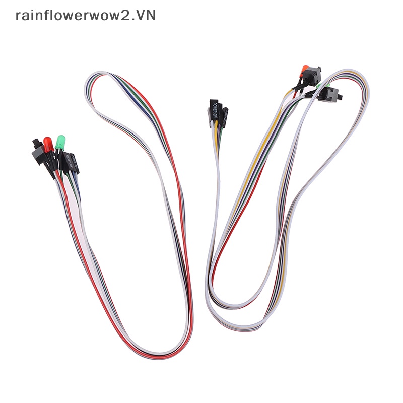 Atx pc Dây Cáp Nguồn on / off / reset Công Tắc Đèn led