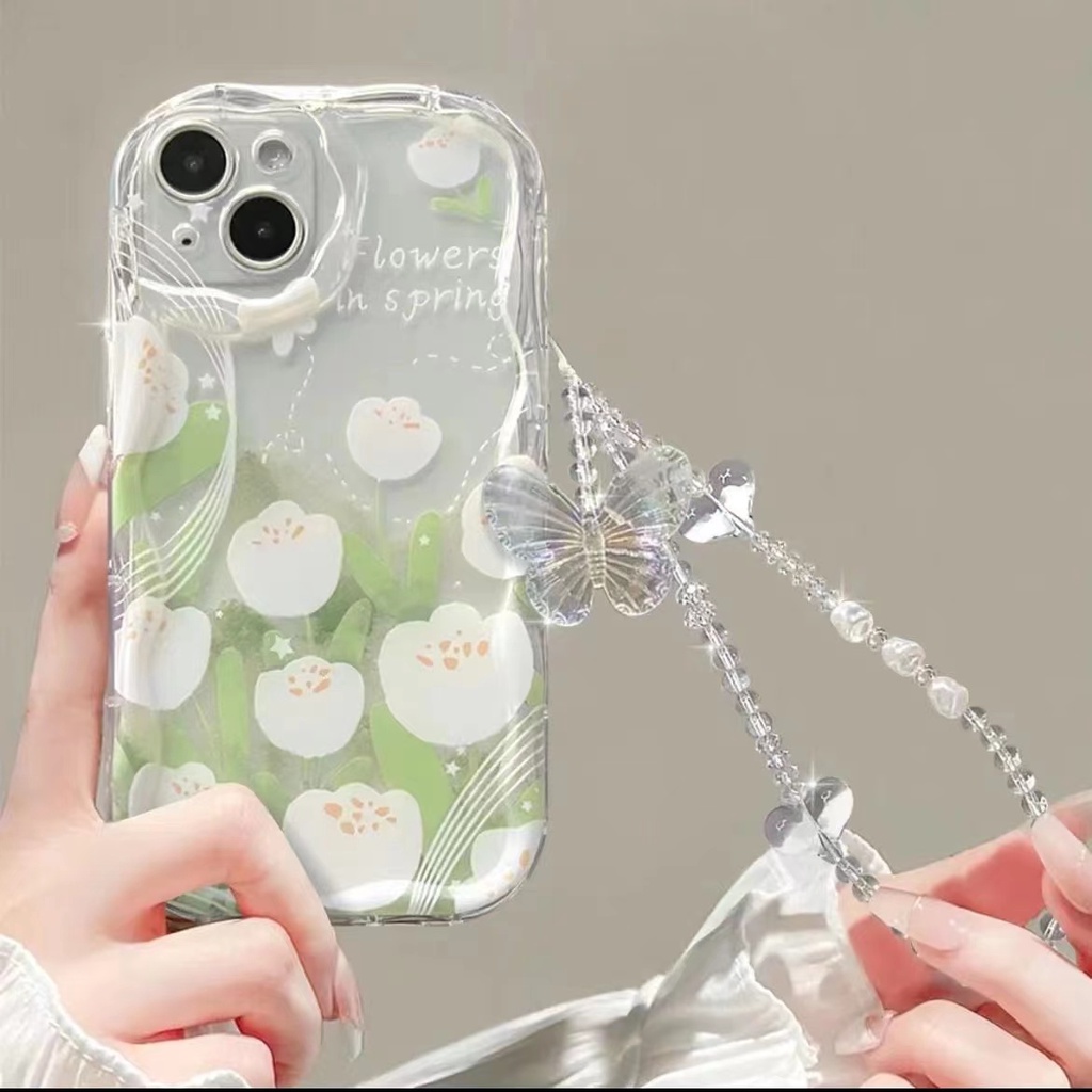Ốp lưng Oppo A58 A57 A55 A38 A78 A77s A17 A17k A54 A53 A52 A16 A15 A15s A76 A74 A96 A16e A95 A92 A5s A12 A31 A33 A9 A5 2020 A1k A7 A3s A16k A11k Flower Rope Soft Phone Case
