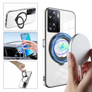 Ốp Điện Thoại Có Giá Đỡ Từ Tính Xoay 360 Độ Cho OPPO A57 A77s A77 5G A17 A17k A53 A53s 4G Giá Đỡ Chống Trượt Chuyên Dụng Tiện Lợi