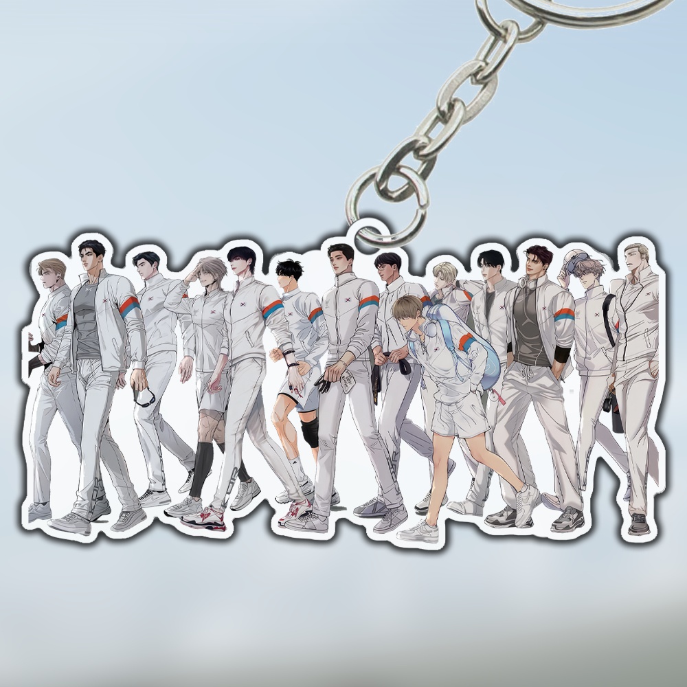 Mô Hình Standee và Móc Khóa Manhwa BL Lezhin BOMTOON Calendar 2024 Season's Greetings Team  Phụ Kiện Trang Trí