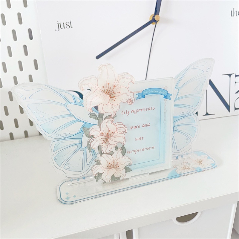 Thẻ idol Bằng acrylic In Họa Tiết Hoa Hồng Trang Trí Khung Ảnh