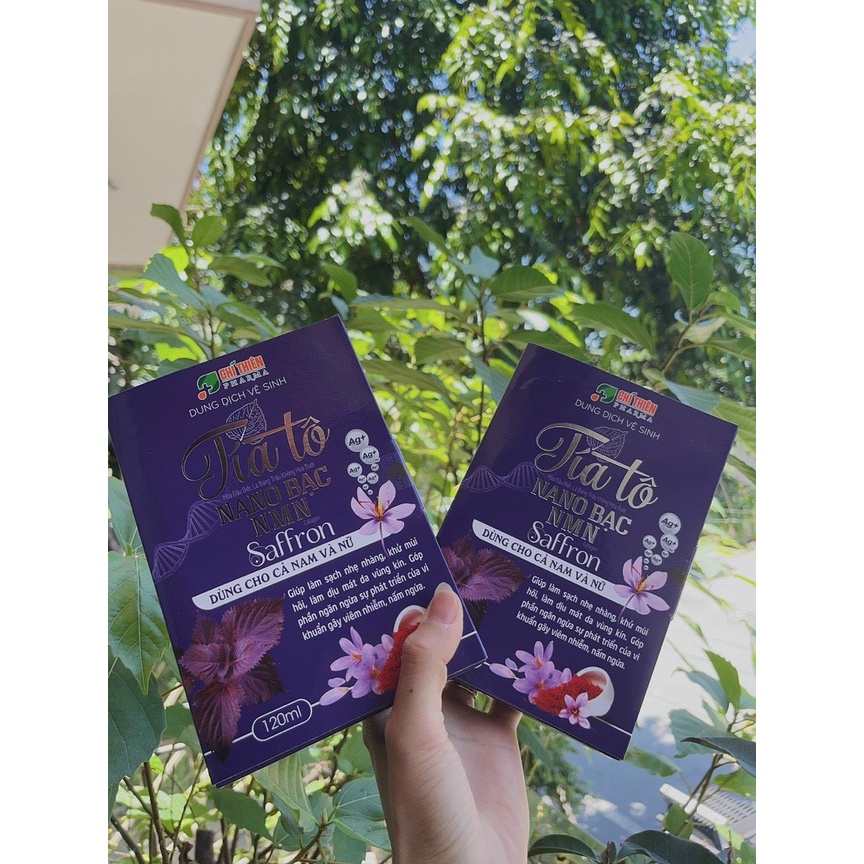 Dung Dịch Vệ Sinh Phụ Nữ Tía Tô  ,Chiết Xuất Trầu Không, Bạc Hà Giúp Vùng Kín Luôn Khô Thoáng, Thơm Mát