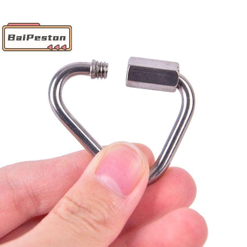 Móc Khóa Tam Giác Bằng Thép Không Gỉ Đa Năng