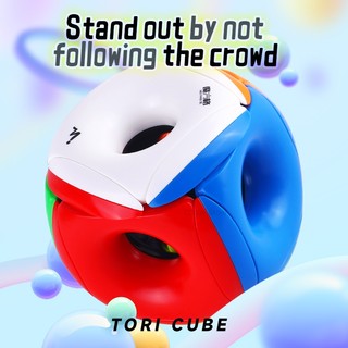 QiYi Tori Cube 3x3x3 Hollow Magic Speed Cube Stickerless Professional Fidget Toys Void Cube QiYi Tori Cube Puzzle Toy