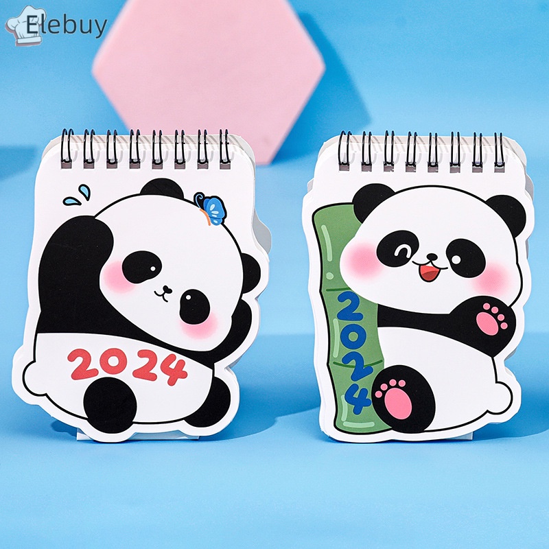 Lịch Để Bàn mini Hình Gấu Trúc Hoạt Hình 2024