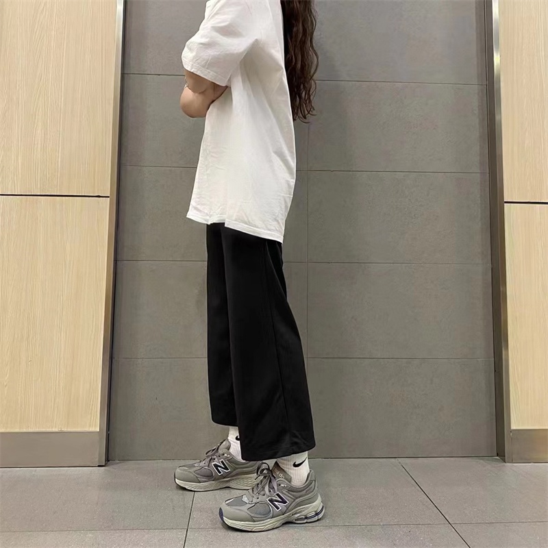 SHANMUSENLIN☘Yuanzu Giày Chạy Bộ Thể Thao Đế Dày n-line Màu Xám Cho Nữ ins Siêu hot