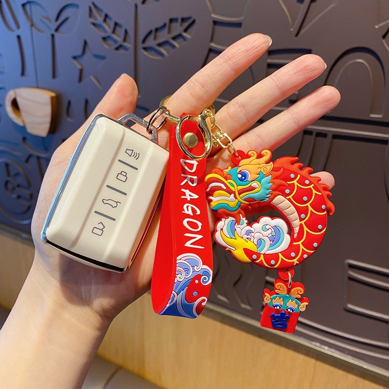 Mới Móc Khóa Hình Linh Vật Tám Mặt Sáng Tạo Dễ Thương