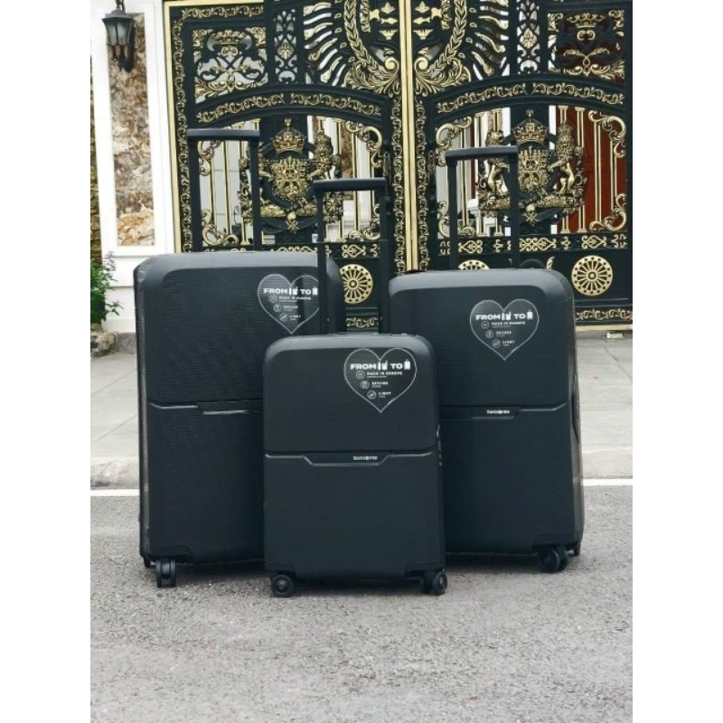 Set 2 Vali Samsonite Magnum ECO -  Khoá ngoàm - Siêu nhẹ - Made in EU xịn sò - HANGDUC88