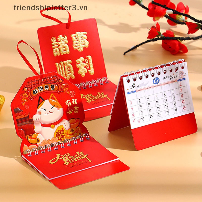 Lịch Năm Mới 2024 mini Để Bàn Trang Trí