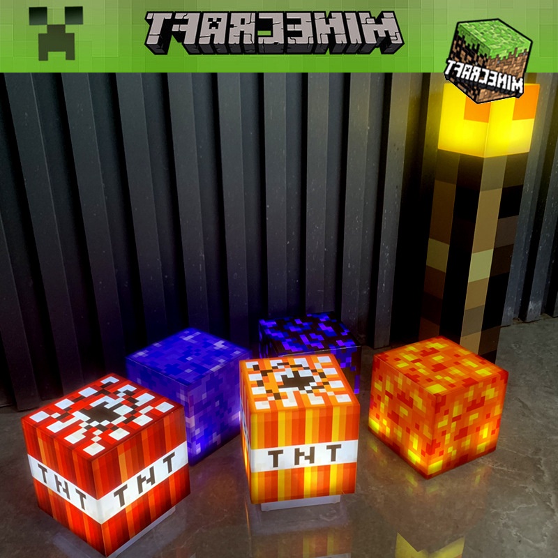Minecraft Mô Hình Nhân Vật game minecraft Có Đèn Và Nhạc