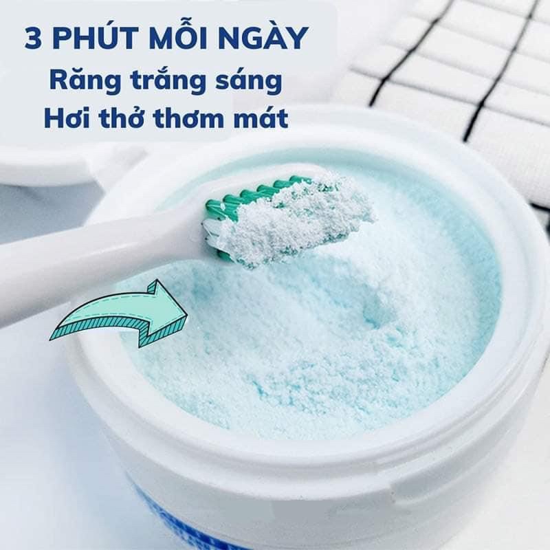 Bột Trắng Răng Vi Sinh HIH khử ố vàng, sạch vết ố trên răng, Cam kết trắng bật tông, dứt điểm hôi miệng, giảm viêm