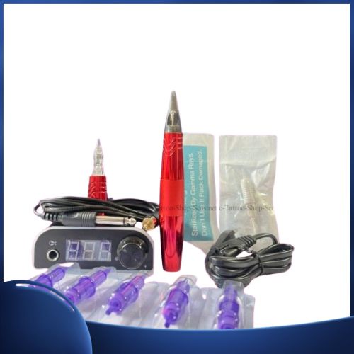 Bộ máy pen 5.0 mini - 2 đầu phun xăm , máy pen hai đầu phun môi mày mí cực nhanh-màu ngẫu nhiên