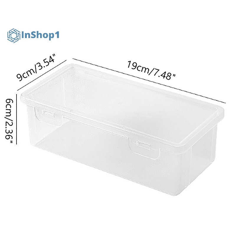 1 Hộp Đựng Bút Bằng Nhựa Trong Suốt Cực Lớn Có Thể Xếp Chồng