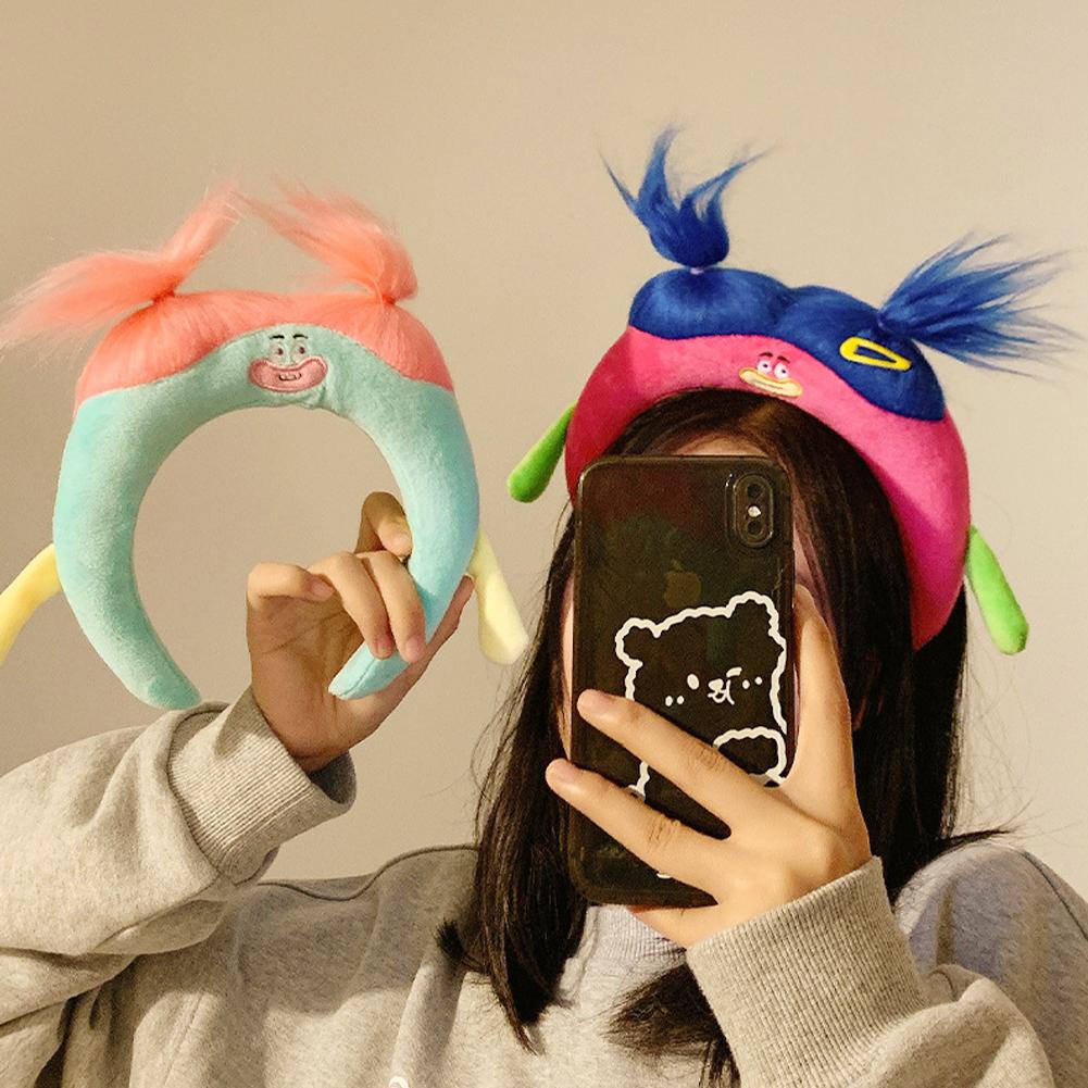 Băng Đô Trang Điểm / Rửa Mặt Bằng Vải Lông Nhung Dễ Thương Xinh Xắn p9s1