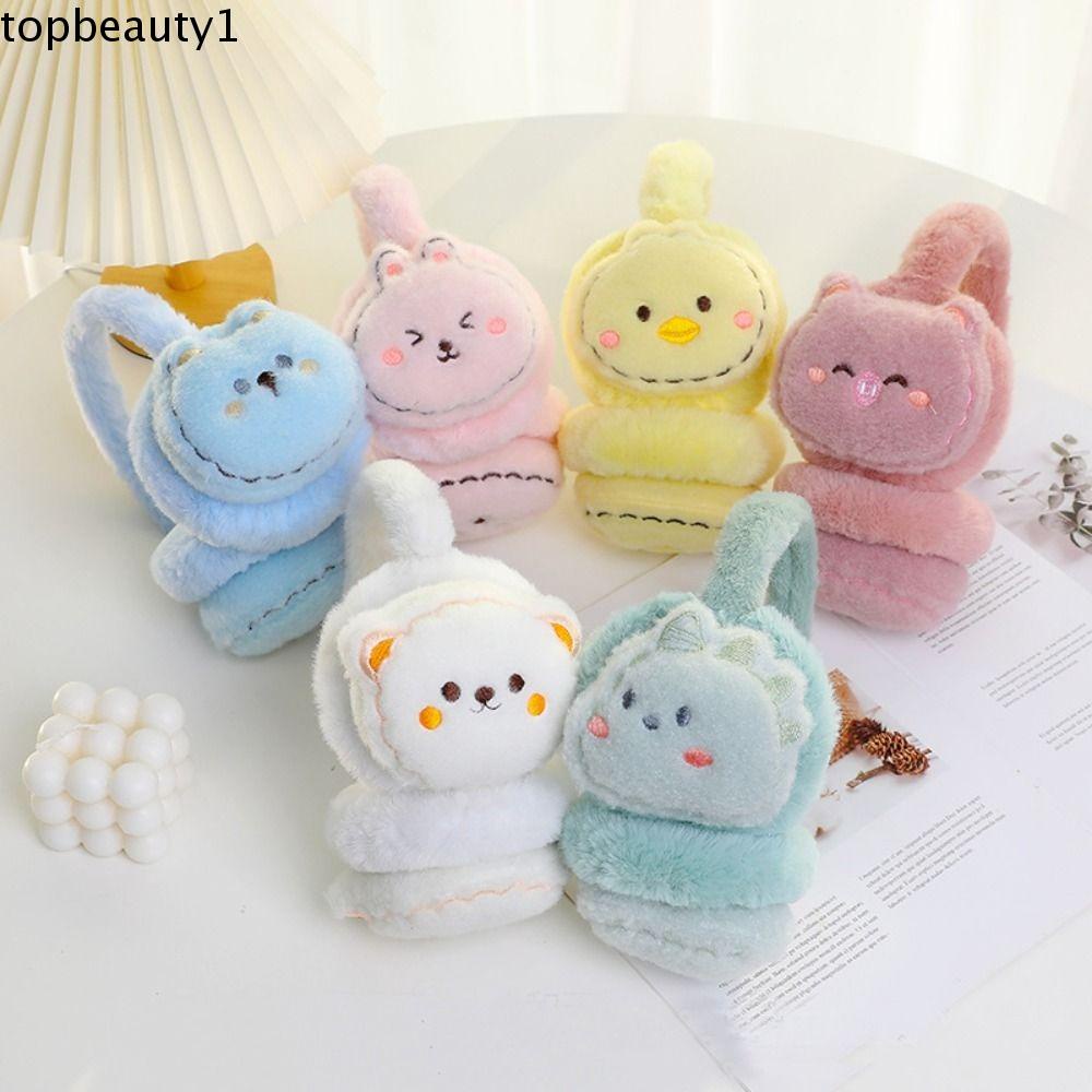 Chụp Tai Giữ Ấm Mùa Đông Hình Mèo Bông Mềm Dễ Thương topbeauty1