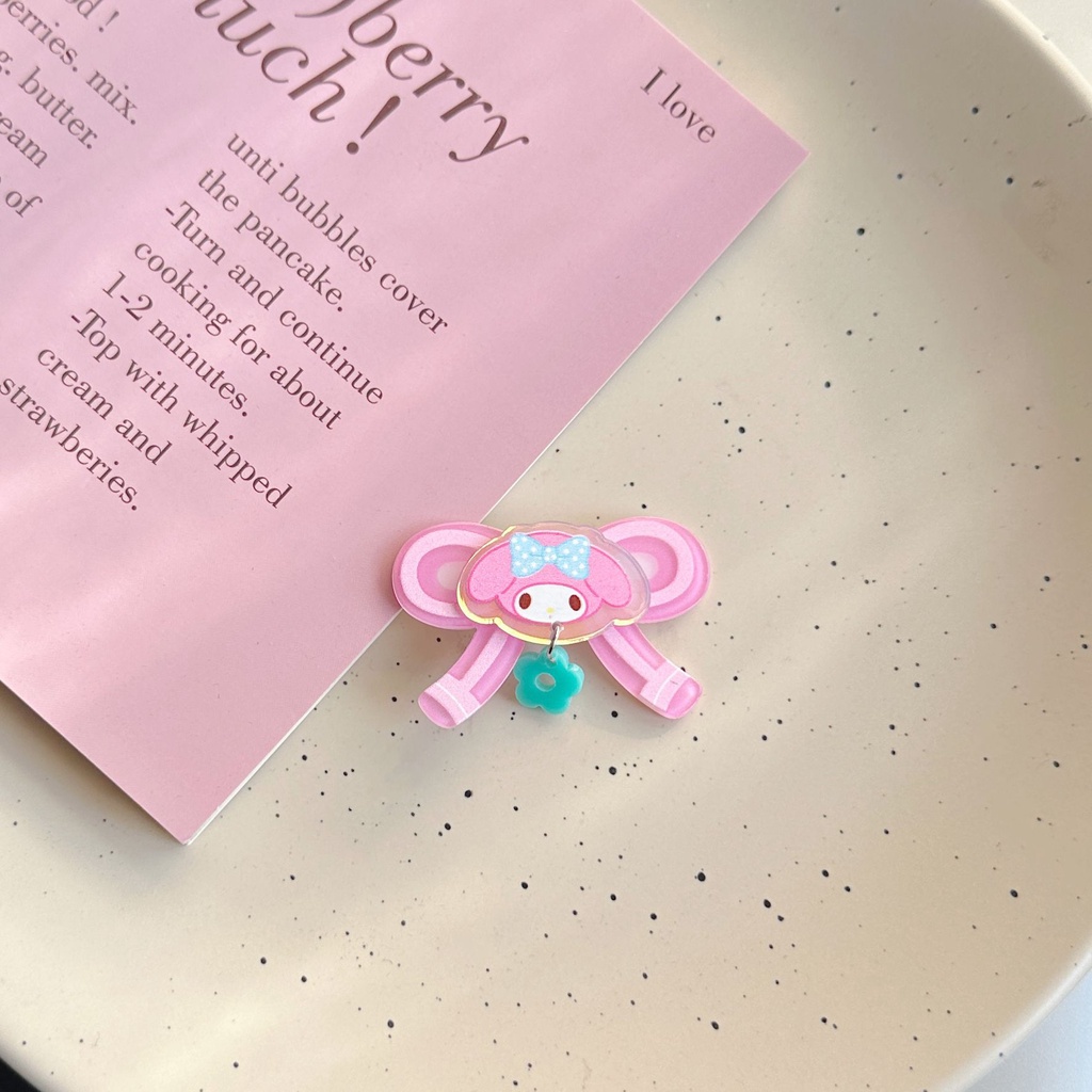 Kẹp Tóc Hình sanrio kuromi Cinnamoroll Dễ Thương Cho Bé Gái