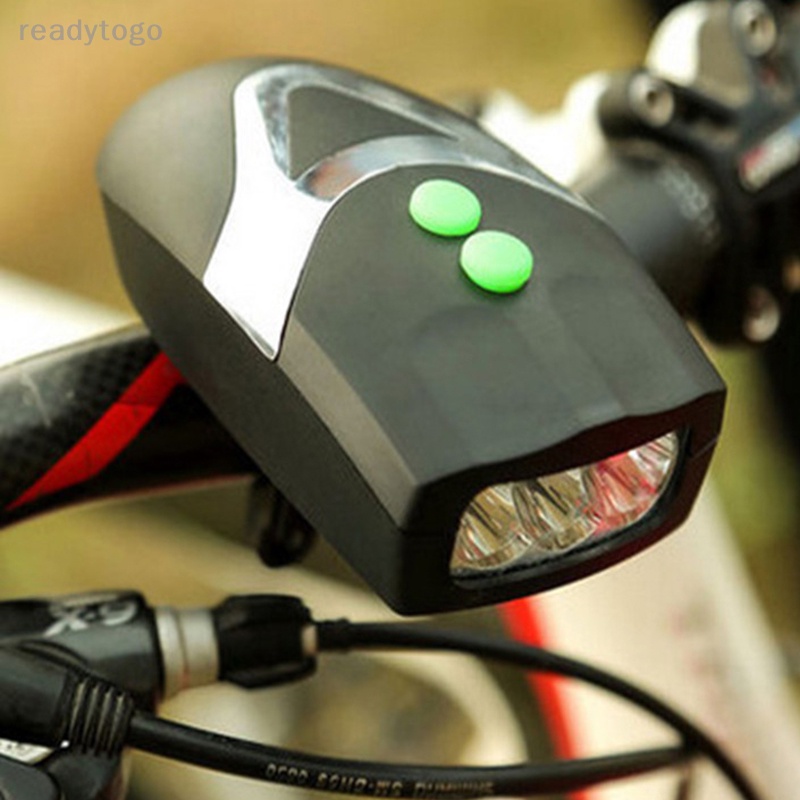 Bộ Đèn Pha led + Còi + Đèn Hậu Chống Nước Cho Xe Đạp