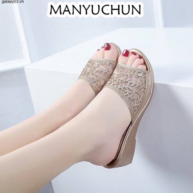 MANYUCHUN  dép nữ Dép xăng đan đế xuồng cao gót sandal nữ 2023 thời trang  Comfortable Thanh lịch fashion Stylish X0101084 36Z230909