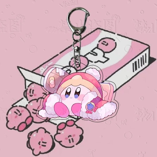 Móc Khóa Nhựa acrylic Hình Kirby 'S dream Dễ Thương