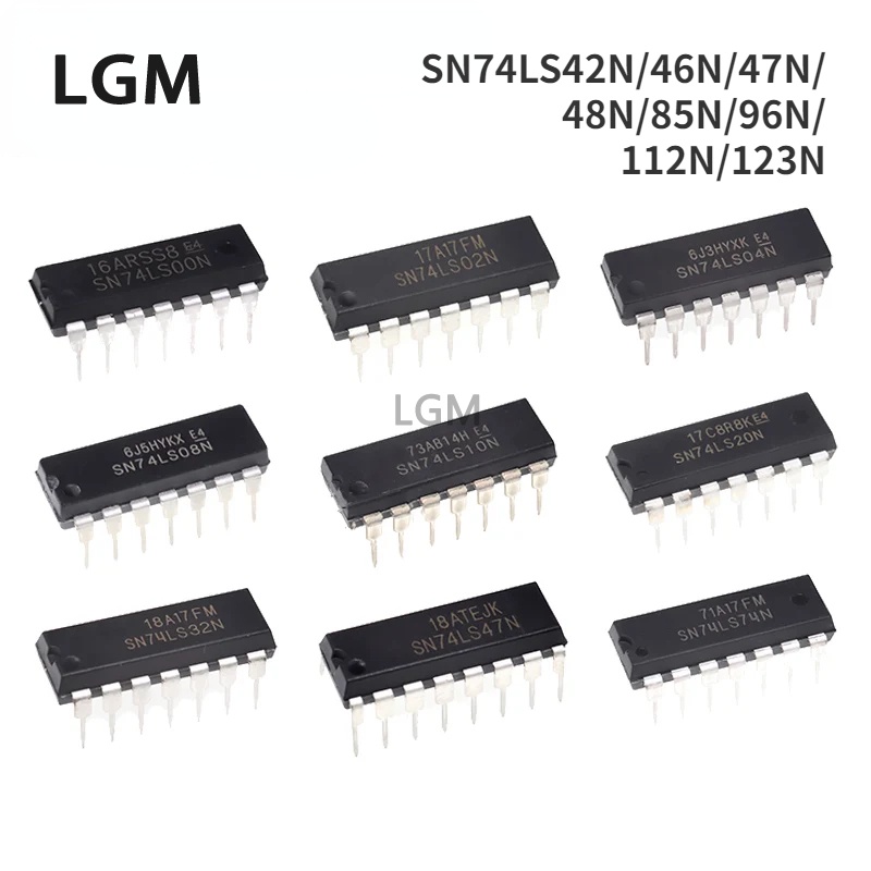 5 Chiếc SN74LS42N HD74LS42P 46P / 47P / 48P / 85P / 96P / 112P / 123P DIP16 IC MỚI