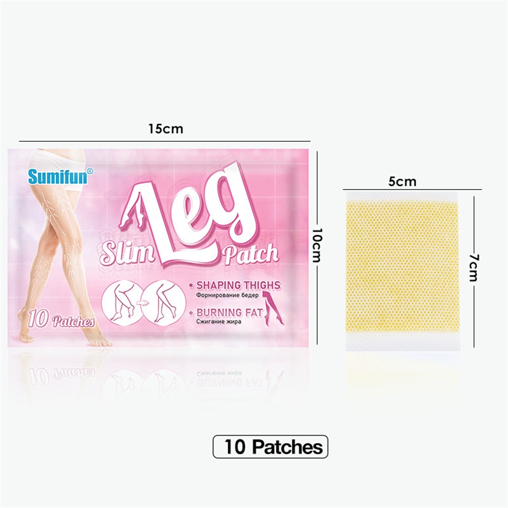 ♕ Sumifun 10 Miếng Dán/1 Gói Băng Định Hình Chân Giảm Béo Đốt Cháy Mỡ Săn Chắc Nâng Friming Chân Đùi Cơ Da Miếng Dán Nam Nữ Chăm Sóc Cơ Thể UPBEST