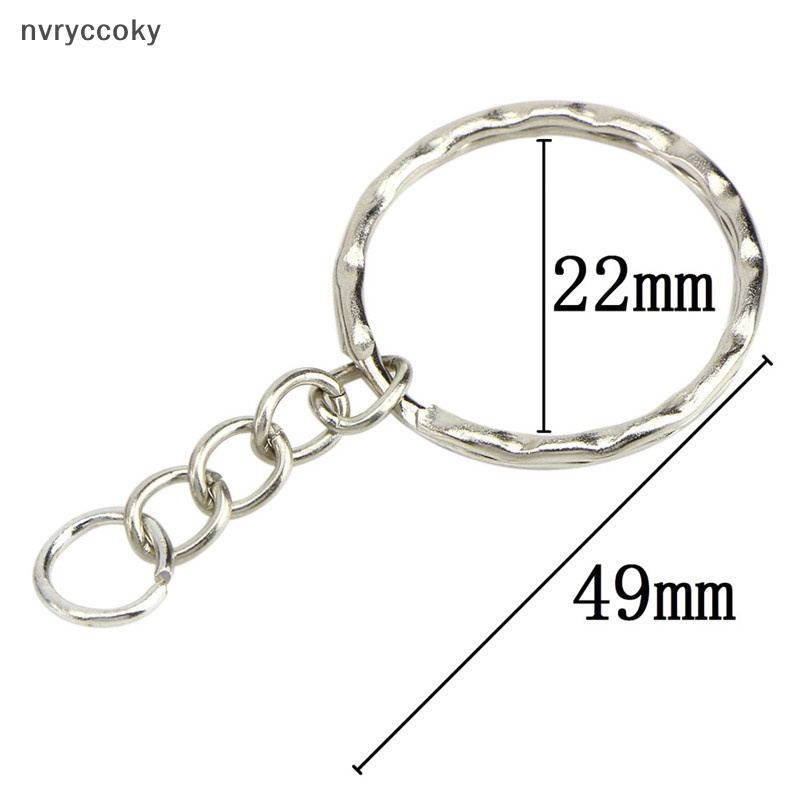 Set 50 Vòng Bạc Bóng 25mm Dùng Làm Móc Khóa diy