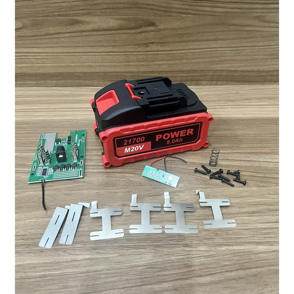( DD) Vỏ mạch chân Makita 5s-2p 18V 8AH cell 21700 sạc adapter.