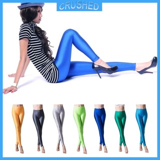 Quần legging thể thao co giãn màu dạ quang cho nữ