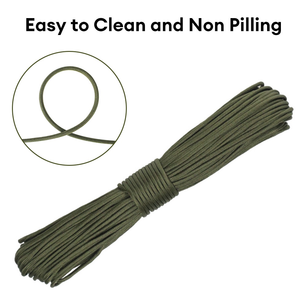 Dây Dù 31m 7 Lõi 550 paracord 4mm Đa Ứng Dụng Cho Hoạt Động Ngoài Trời