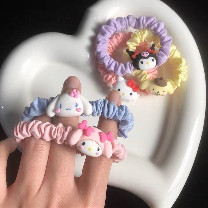 Dễ Thương Dây Buộc Tóc Hình Chú Chó cinnamon Nhồi Bông Đáng Yêu