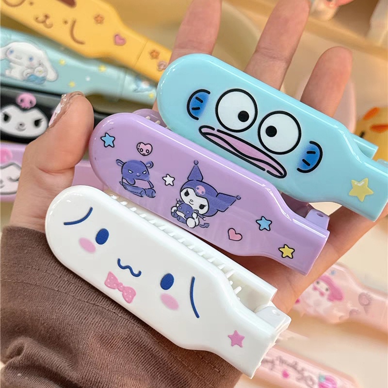 Sanrio Lược Gấp Gọn Bằng Nhựa Họa Tiết Hoạt Hình melody Xinh Xắn