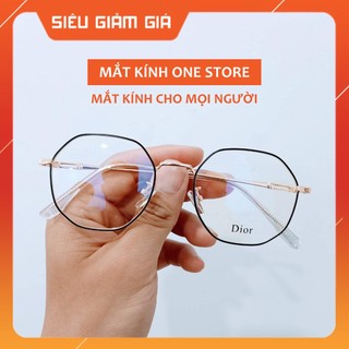 Gọng kính kim loại mắt tròn nam nữ ONE STORE phù hợp mặt nhỏ càng kính nhẹ nhàng cute dễ thương màu sắc thời trang