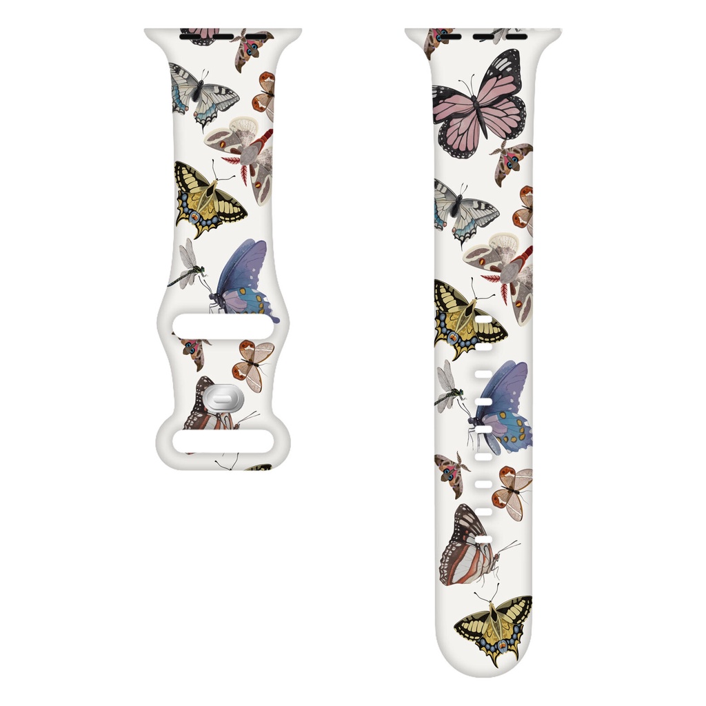 Dây Đeo Họa Tiết Hoa 2024 Cho iwatch ultra 1 / 2 band 49mm 41mm 40mm 45mm 42mm 44mm 9 / 8 / 7 / 6 / 5 / 4 / 3 / 2 / 1