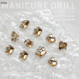 Set 3 phụ kiện đá pha lê 3d lấp lánh trang trí móng tay diy