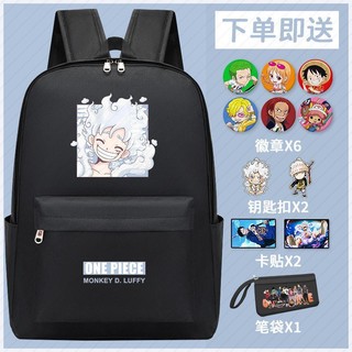 Ba lô đi học sức chứa lớn hình anime one piece luffy cho học sinh tiểu học ba lô ba lô ba lô ba lô lớp sixth bé trai và bé gái hai-