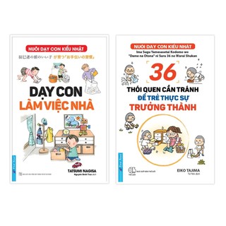 Sách - combo dạy con làm việc nhà + 36 thói quen cần tránh để trẻ thực sự trưởng thành