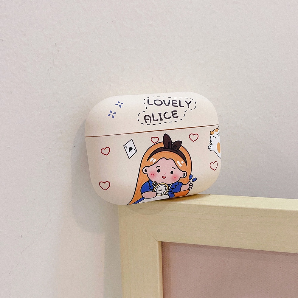 Hoạt Hình Vỏ Bảo Vệ Hộp Sạc Tai Nghe Không Dây Mềm Họa Tiết Công Chúa Dễ Thương Cho airpods pro 1 2 3