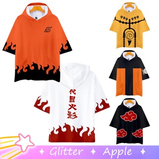 Áo Hoodie Tay Ngắn In Hình Nhân Vật uchiha sasuke akatsuki Trong naruto Dành Cho Nam