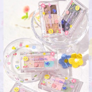 Bảng mắt 3 ô hold live hello smile mini color eyeshadow palette hl584 kuromi