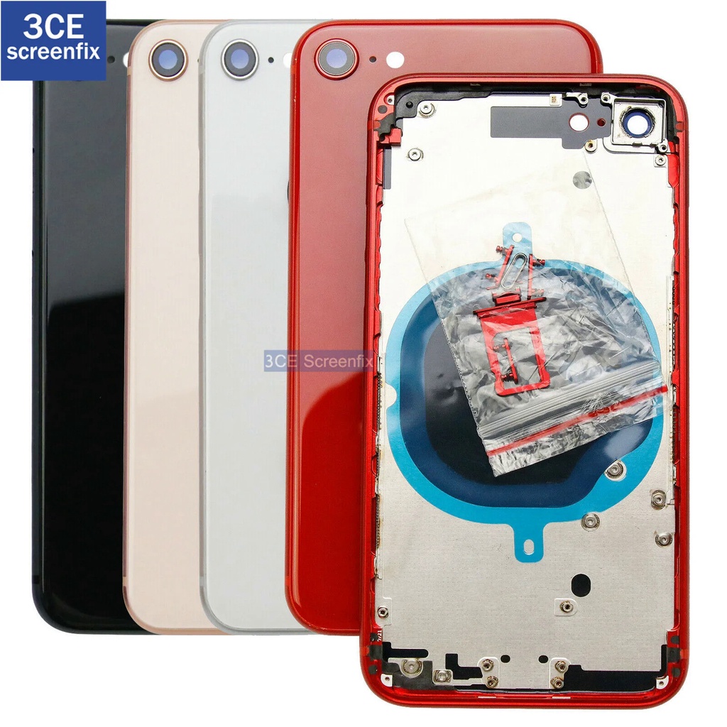 Chất Lượng Cao Cho iPhone XR 8 Plus SE 2020 Pin Mặt Sau Vỏ Kính + Khung Khung Giữa + Khay SIM + Phần