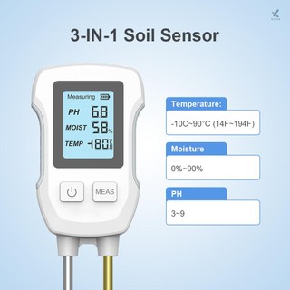 Dụng Cụ Đo Độ PH & Độ Ẩm Đất 3 Trong 1